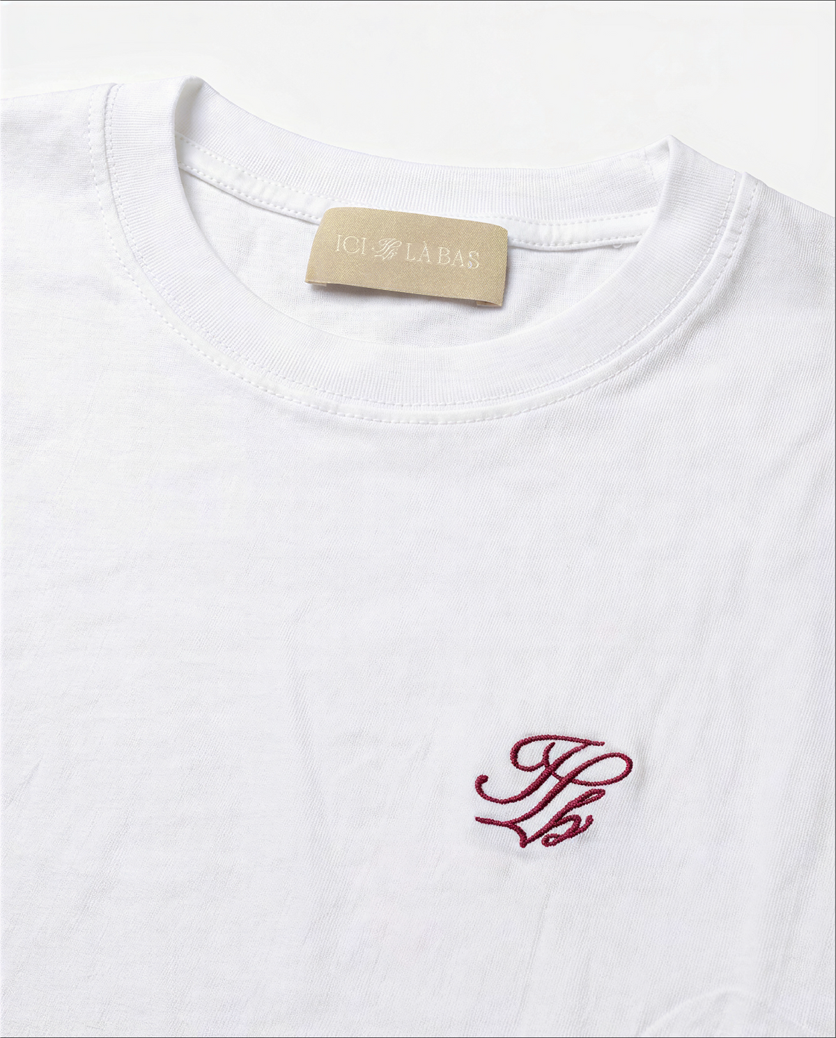 Optic White / Burgundy
